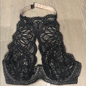 💋Victoria’s Secret black Lace Halterneck Bralette